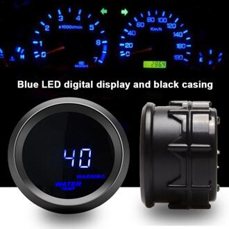 Auto Temperatuur Sensor 52MM Auto Modificatie Instrument LED Blauw Licht Digitale Water Temperatuur Meter Auto Water Temp Gauge
