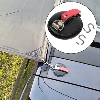 Auto Tent Zuignap Haak Zuignap Anker Met Beveiligen Haak Camping Tarp Installeren