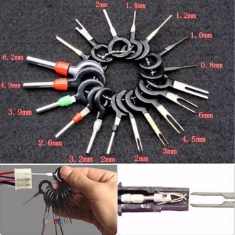 Auto Terminal Verwijderen Kit Bedrading Crimp Connector Pin Extractor Puller Terminal Reparatie Professionele Tools 11stk