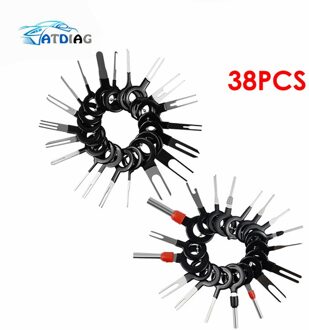 Auto Terminal Verwijdering 38 stks/set Elektrische Bedrading Crimp Connector Pin Extractor Kit Automobiles Terminal Reparatie Handgereedschap