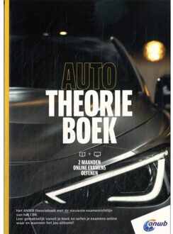 Auto Theorieboek B + Online Examens Oefenen - Anwb Rijopleiding - ANWB