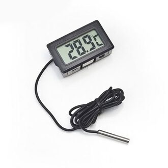 Auto Thermometer Auto Ornamenten Lcd-scherm Digitale Klok Auto-Styling Temperatuurmeter Meter Voor Aquarium Koelkast Ivoor