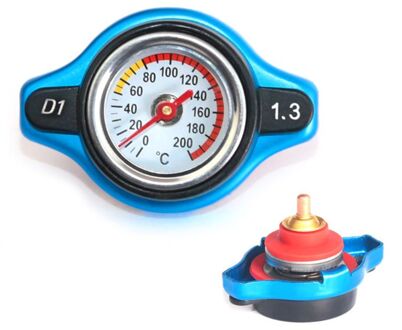 Auto Thermostatische Gauge Radiator Cap 0.9/1.1/1.3 Bar Water Temp Meter 1.3 Bar-S