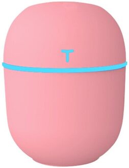 Auto Thuis Luchtbevochtiger Draagbare Mini Usb Ultrasone Aroma Lucht Aromatherapie Luchtbevochtiger Diffuser Essentiële Olie Diffuser Met Verlichting B roze