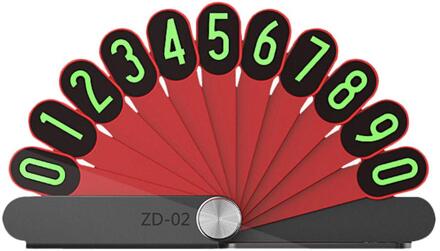 Auto Tijdelijke Parkeerkaart Telefoon Nummer Plaat Pauw Verspreiden Staart Vorm Parkeerkaart Universele Voor Auto 'S