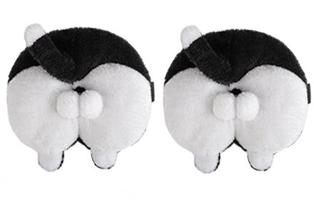 Auto Tissue Doos Auto Dual-Gebruik Opknoping Doos Set Cartoon Papieren Handdoek Pompen Auto Decoratie Accessoires