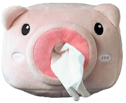 Auto Tissue Doos Leuke Cartoon Servet Tissue Papier Houder Voor Home Office Auto Interieur Accessoires