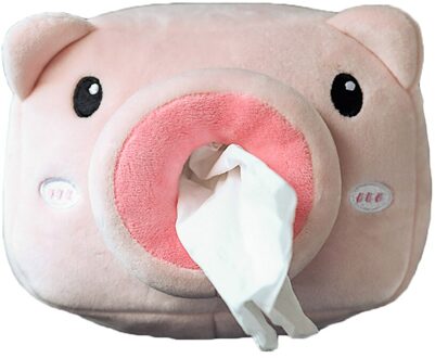 Auto Tissue Doos Leuke Servet Tissue Papier Houder Voor Home Office Auto varken
