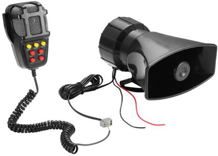 Auto Tone Sound Auto Opname Emergency Sirene Auto Sirene Hoorn Mic PA Luidspreker Systeem Emergency Versterker Hooter 12 v 100 w