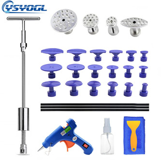 Auto Tool Dent Repair Dent Puller Kit Dent Removal Slide Hammer Glue Sticks Reverse Hammer Glue Tabs Car Body Repair Hail Damage