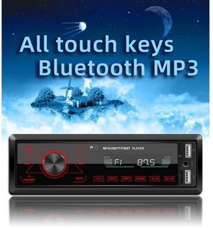 Auto Touchscreen Dual USB Voertuig gemonteerde Bluetooth MP3 Speler Sd-kaart U Disk Redio Video Display 12V auto Radio