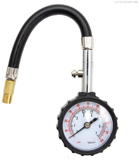 Auto Truck Auto Motor Band Band Luchtdrukmeter Dial Meter Tester 0-100PSI