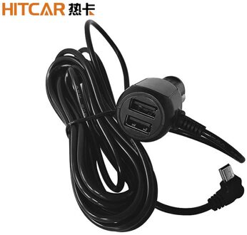 Auto Truck Ciga Licht Micro Mini Dual Usb Charger Adapter Kabel Omvormer Converter Voor Gps Tablet Telefoon Pda Dvr recorder Mini USB rechtdoor