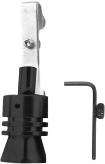 Auto Turbo Sound Whistle Muffler Uitlaatpijp Auto Blow Off Valve Simulator Xl zwart