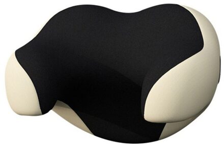 Auto U-Vormige Hals Guard Hoofdsteun Neksteun Kussen 3D Traagschuim Zacht Ademend Hoofdsteun Pad Accessoires M2 abrikoos zwart