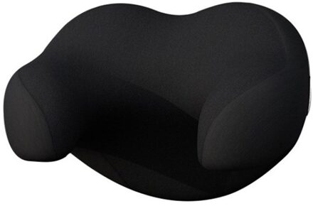 Auto U-Vormige Hals Guard Hoofdsteun Neksteun Kussen 3D Traagschuim Zacht Ademend Hoofdsteun Pad Accessoires M2 puur zwart