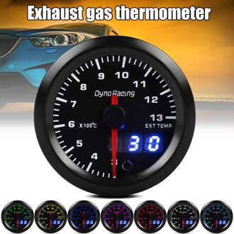 Auto Uitlaat Gas Thermometer 3 Cijfers Display Auto Modificatie 12V 52 Mm Uitlaat Temperatuur Meter NJ88