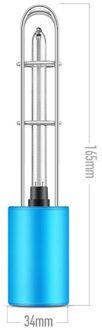 Auto Ultraviolet Desinfectie Lamp Usb Oplaadbare Uv Ster-Ilizer Licht Formaldehyde Ozongenerator Uv Lamp Auto Luchtreinigers blauw