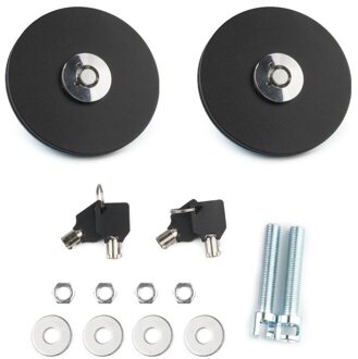 Auto Universele Motor Hood Cover Lock Key Pin Kit Quick Klink Release Aluminiumlegering Motorkappen Klink zwart