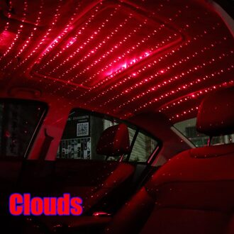 Auto Usb Ster Plafond Licht Hemel Projectie Lamp Night Lights Romantische Sfeer
