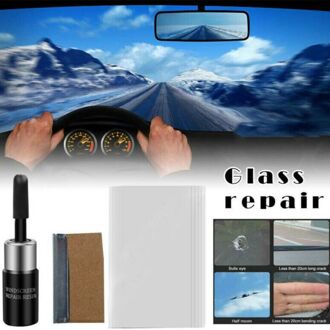 Auto Vensterglas Crack Chip Hars Voorruit Reparatie Diy Tool Kit Voorruit Deel N84F