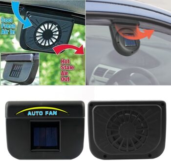 Auto Ventilator Solar Sun Power Car Window Fan Auto Ventilator Cooler Air Voertuig Radiator Vent Met Rubber Strippen *