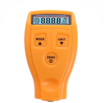 Auto Verf Diktemeter Draagbare Verf Coating Meter Wit Lcd Display Verf Dikte Tester Auto Verf Coating Dikte Probe Oranje