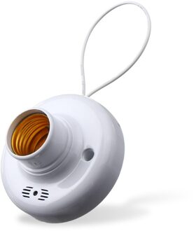 Auto Vertraging Geluid Controle Licht Sensor Schakelaar 10A E27 Lampvoet Socket Licht Lamp Houder PC Materiaal 110-240 V