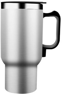 Auto Verwarmde Beker 500Ml 12V Auto Voertuig Verwarming Roestvrij Staal Water Cup Waterkoker Koffie Verwarmde Mok Reizen Past de Meeste Auto Bekerhouders