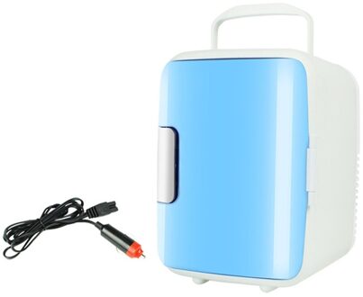 Auto Verwarming En Koeling Doos Thuis Auto Dual Purpose 4L Mini Koelkast Auto Koelkast Thermische Isolatie blauw