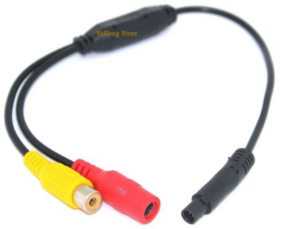 Auto Video Kabel RCA-4PIN Voor Auto Achteruitrijcamera Connect Voor Auto Monitor Dvd, Blauw
