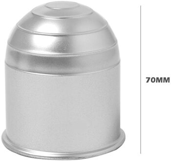 Auto Voertuig Auto Trekhaak Bal Cover 50Mm Eenvoud Plastic Voorkomen Vet En Vuil Cap Hitch Caravan Bescherming Universele Zilver
