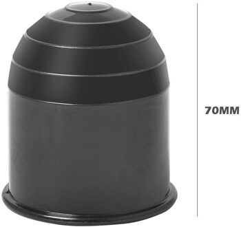 Auto Voertuig Auto Trekhaak Bal Cover 50Mm Eenvoud Plastic Voorkomen Vet En Vuil Cap Hitch Caravan Bescherming Universele zwart