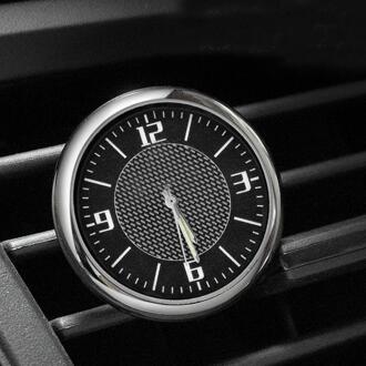 Auto Voertuig Lichtgevende Ronde Quartz Klok Horloge Dashboard Luchtuitlaat Decor