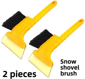 Auto Voertuig Sneeuw Schraper Duurzaam Schop Removal Schraper Multifunctionele Winter Verwijdering En Lce Verwijderen Met Borstel Dual-Gebruik