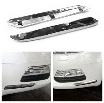 Auto Voorbumper Chroom Zilver Trim Strip Decoratie Cover Voor Peugeot Citroen C5