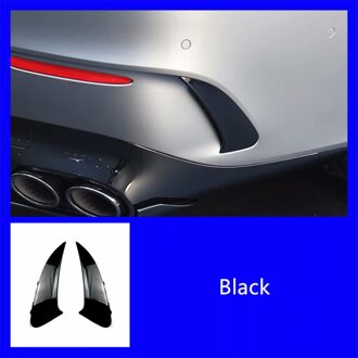 Auto Voorbumper Mistlamp Lucht Mes Spoiler Flap Trim Grill Rooster Decoratie Voor Mercedes Benz Cla C118 Shark vinnen Trim achterkant zwart