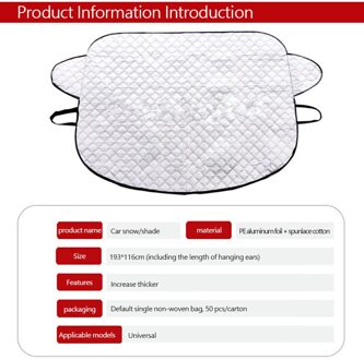 Auto Voorruit Cover Anti Sneeuw Vorst Ijs Voorruit Dust Protector Guard Warmte Zonnescherm Auto Dekt Auto Ice Sneeuw Dust protector nee.1