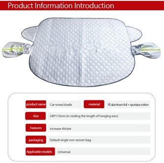 Auto Voorruit Cover Anti Sneeuw Vorst Ijs Voorruit Dust Protector Guard Warmte Zonnescherm Auto Dekt Auto Ice Sneeuw Dust protector nee.2
