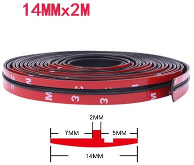 Auto Voorruit Dak Bescherming Sticker Rubberen Afdichting Strips Voor Ford Focus 2 Mk2 3 Mk3 Mk1 Fiesta Ranger Mondeo Mk4 fusion Kuga 14MM