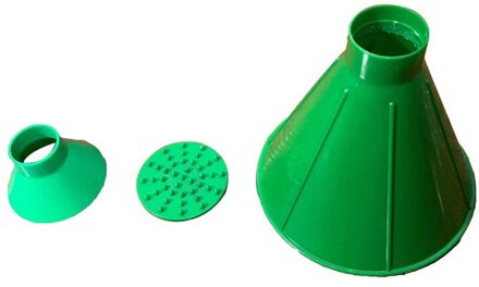 Auto Voorruit Magic Kegelvormige Voorruit Ijskrabber Sneeuw Schop Tool Driedelig Pak Auto Vervangende Onderdelen groen