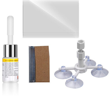 Auto Voorruit Vulstoffen Lijmen Reparatie Kits DIY Auto Voorruit Moet Crack Verwijder Gereedschap Vensterglas Care Set Hars Voor Thuis Auto wit