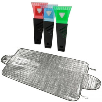 Auto vorst deken - 70 x 150 cm - incl. ijskrabber - 17 cm - anti bevriezing voor autoramen