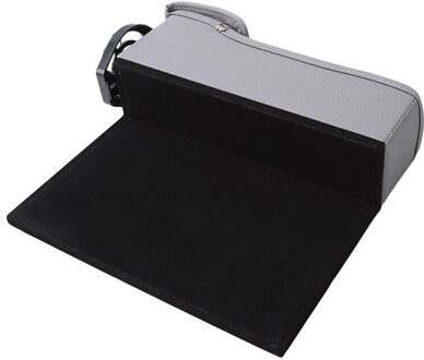 Auto Vouwen Opbergtas Achterbank Voedsel Lade Tafel Pallet Achterbank Water Auto Bekerhouder Met Multi-Functie opvouwbare Organizer Grijs