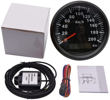 Auto Vrachtwagen Boot 85Mm Gps Snelheidsmeter Universele 200 Km/h Snelheid Gauge Waterdichte IP67 Digitale Gauge Met Rode Backlight 9-32V