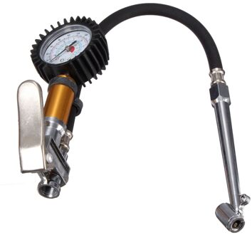 Auto Vrachtwagen Motorfiets Band Band Opblazen Tool Pressure Meetklok 220 Psi Luchtdrukmeter Dial Hoofd Inflator Compressor