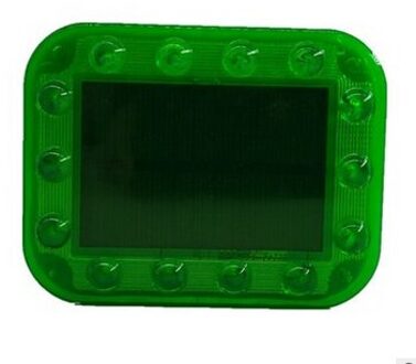 Auto Waarschuwingslichten Anti Kop-staartbotsing Verkeer Waarschuwingslampje Hoge Magnetische Adsorptie Flash Roterende Zonne-energie Licht groen