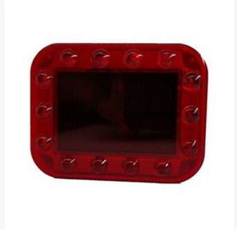 Auto Waarschuwingslichten Anti Kop-staartbotsing Verkeer Waarschuwingslampje Hoge Magnetische Adsorptie Flash Roterende Zonne-energie Licht Rood