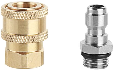 Auto Wasmachine Schuim Lance Connector 1/4 Inch Quick Connect Socket En Quick Connect Met Vrouwelijke M14 Voor Hogedrukreiniger Water gun