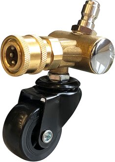 Auto Wassen Roterende Wiel Water Bezem 1/4 Inch Snelkoppeling Chassis Schoonmaken Wasstraat Roterende Wiel Water Bezem